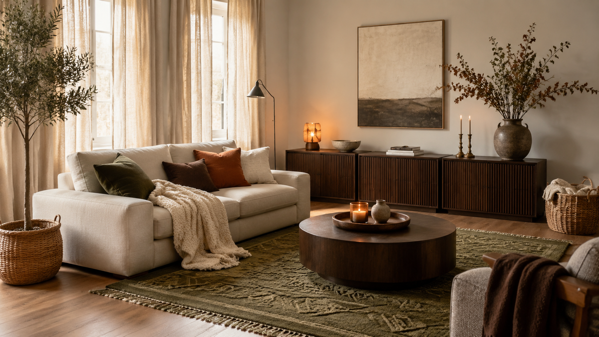 How to Create a Cozy Fall Living Room Without Covering It in Pumpkins