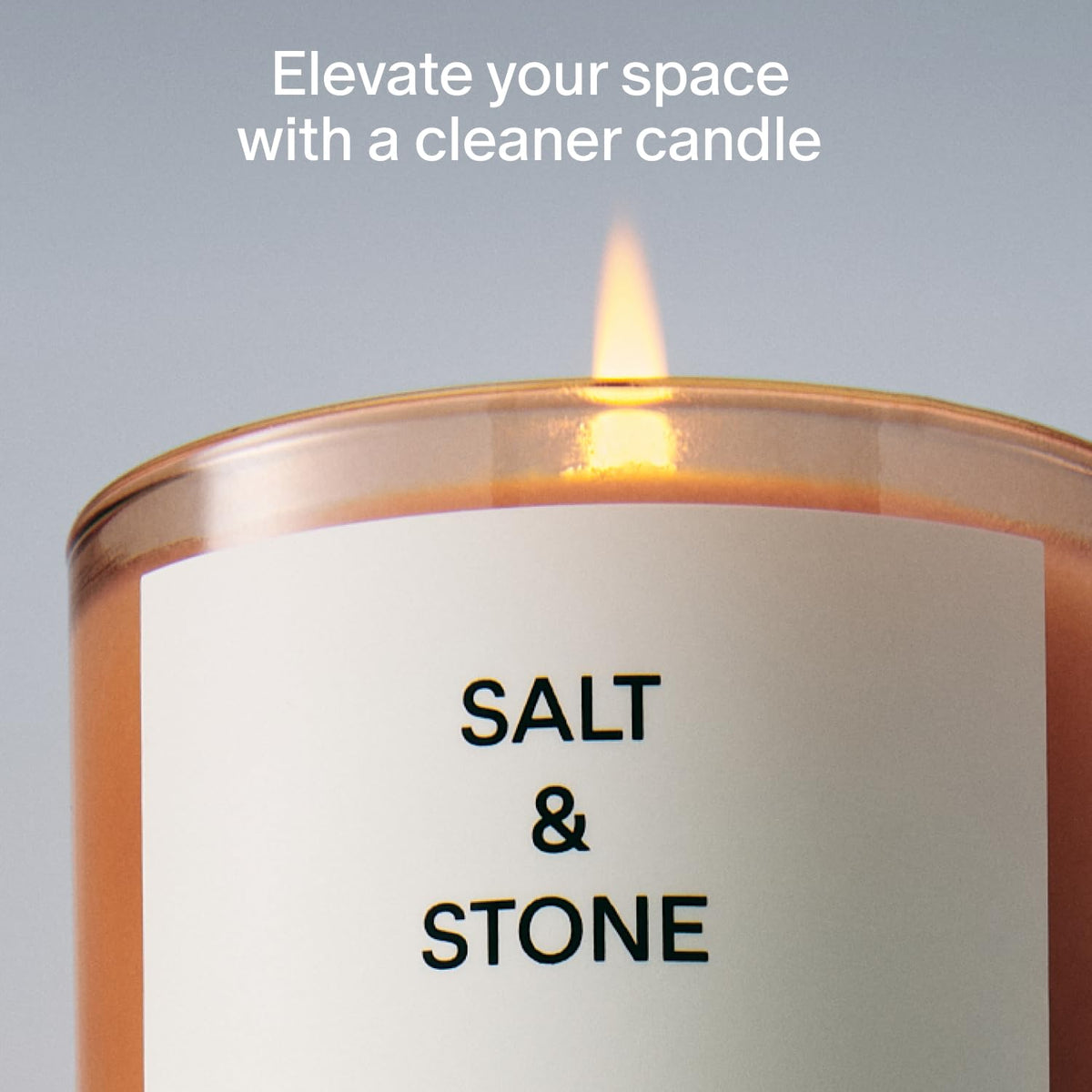 Salt & Stone Coconut & Soy Blend Scented Candle, Santal & Vetiver 8.5 oz