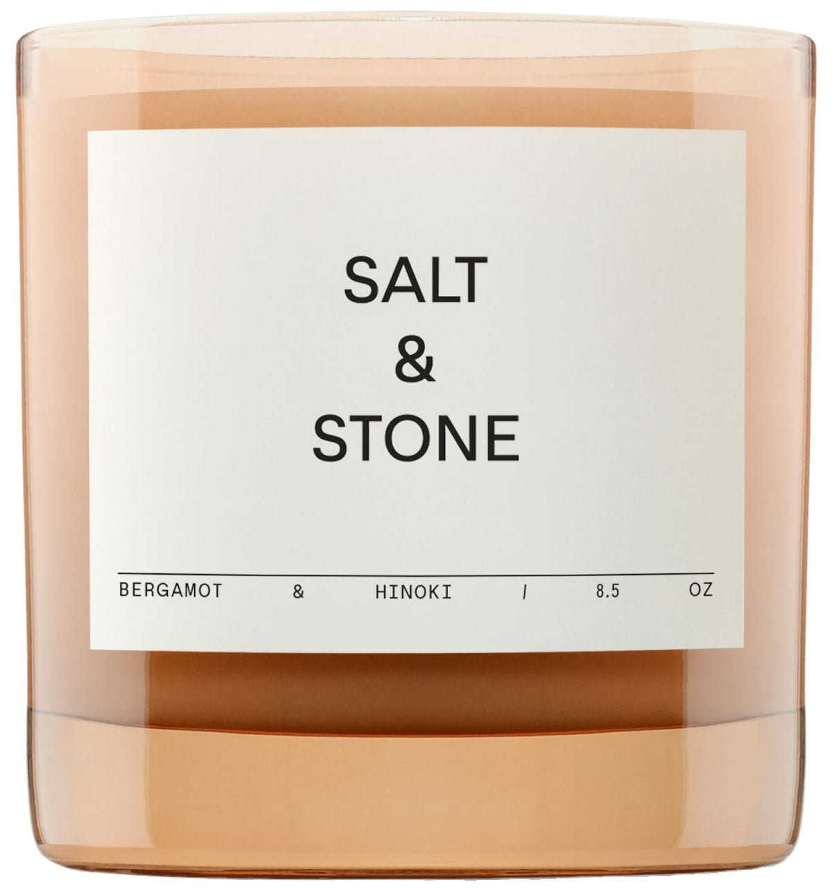 Salt & Stone Coconut & Soy Blend Scented Candle, Santal & Vetiver 8.5 oz