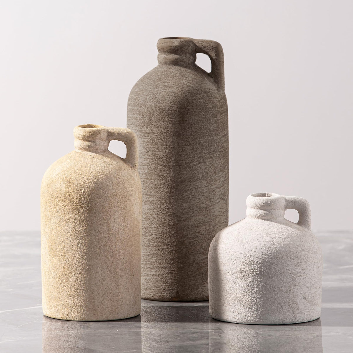 Vanselia Ceramic Vase Set of 3 Home Decor Living Room Table Decorations