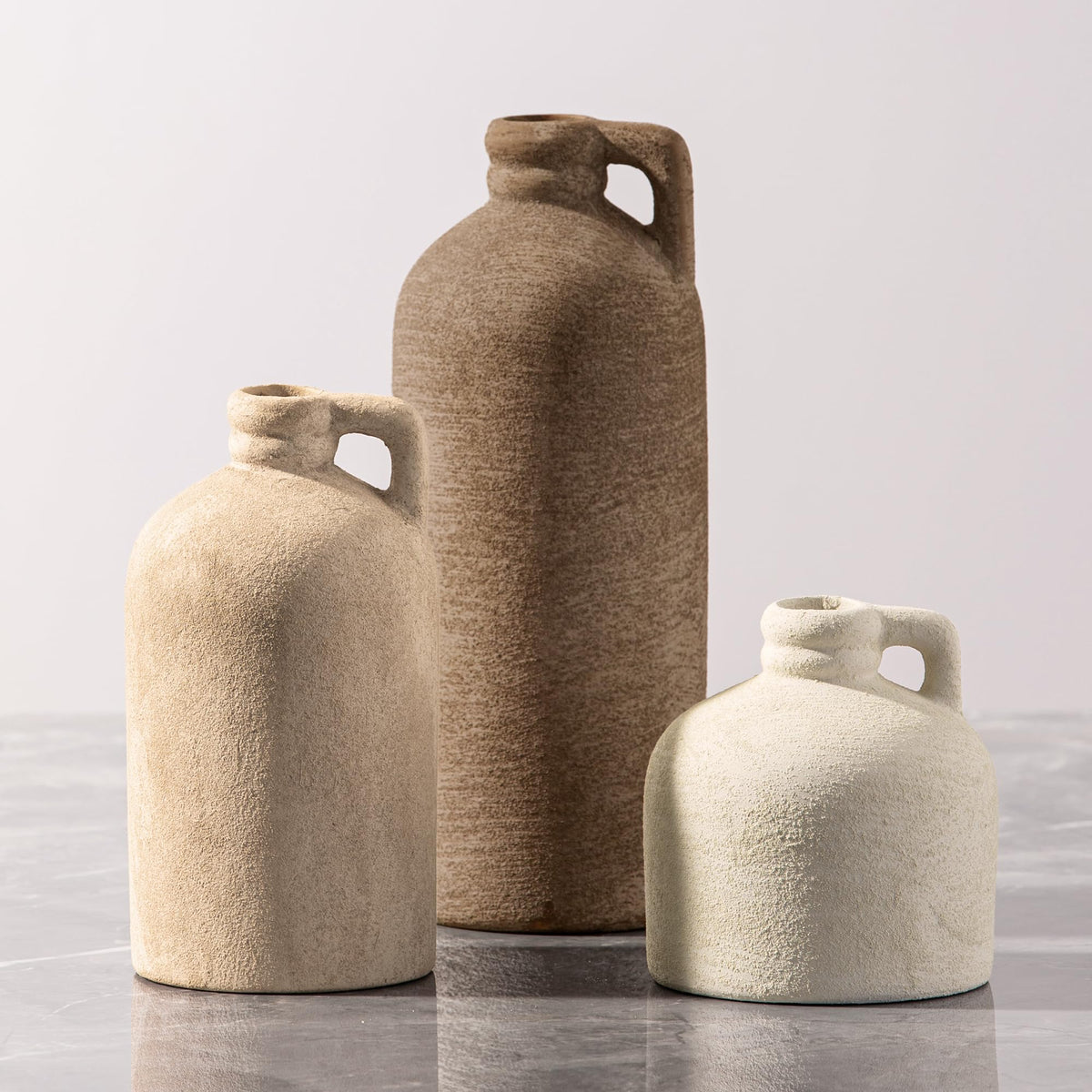 Vanselia Ceramic Vase Set of 3 Home Decor Living Room Table Decorations