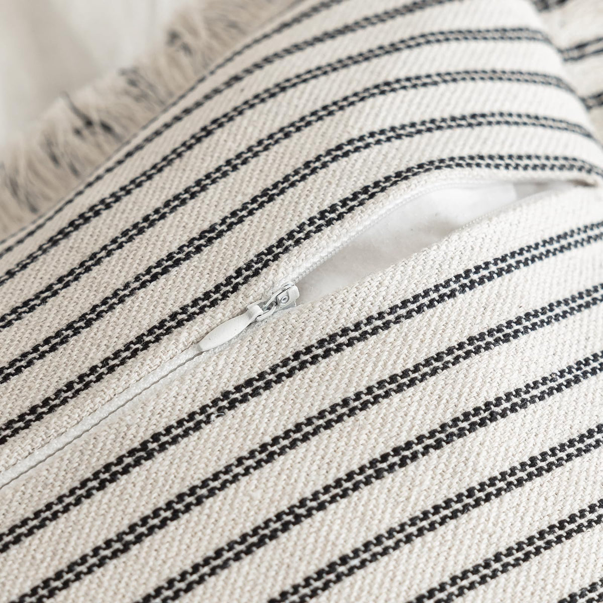 YEENAASY Throw Pillow Covers 18x18 Boho Striped Pillow Cases with Tassel