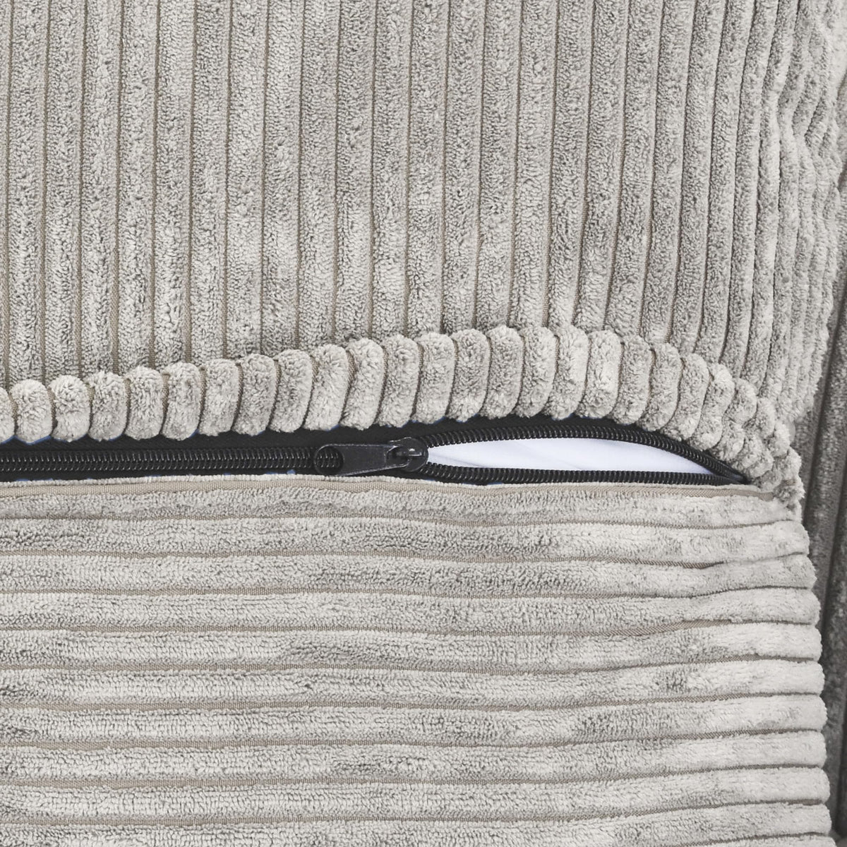 WJShome Cloud Couch Modular Sectional Sofa,141.73inch L Shaped Couch,Oversized Corduroy Couches with Ottoman and Pillows, Beige 4 Seaters Cushion Covers Removable& Washable