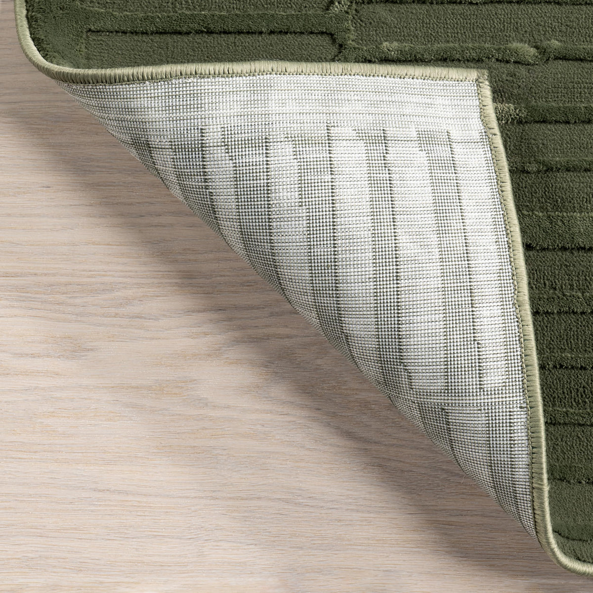 nuLOOM Kailani Green Geometric Washable Area Rug, 7' x 9'