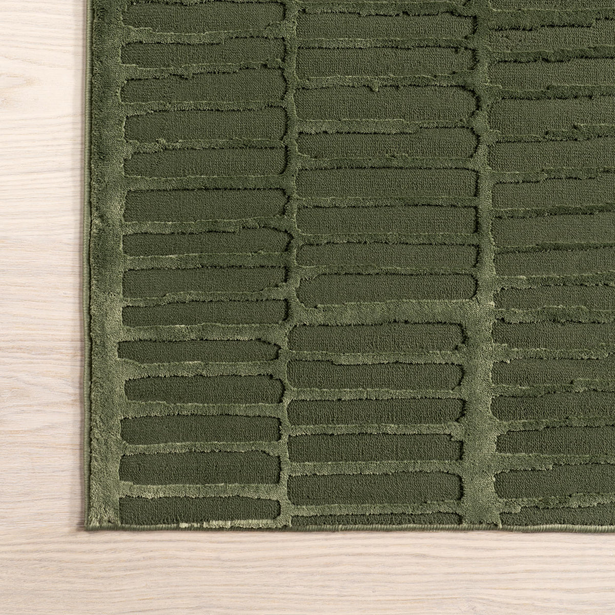 nuLOOM Kailani Green Geometric Washable Area Rug, 7' x 9'