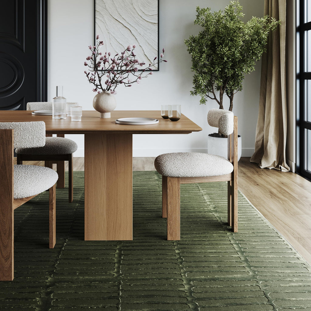 nuLOOM Kailani Green Geometric Washable Area Rug, 7' x 9'